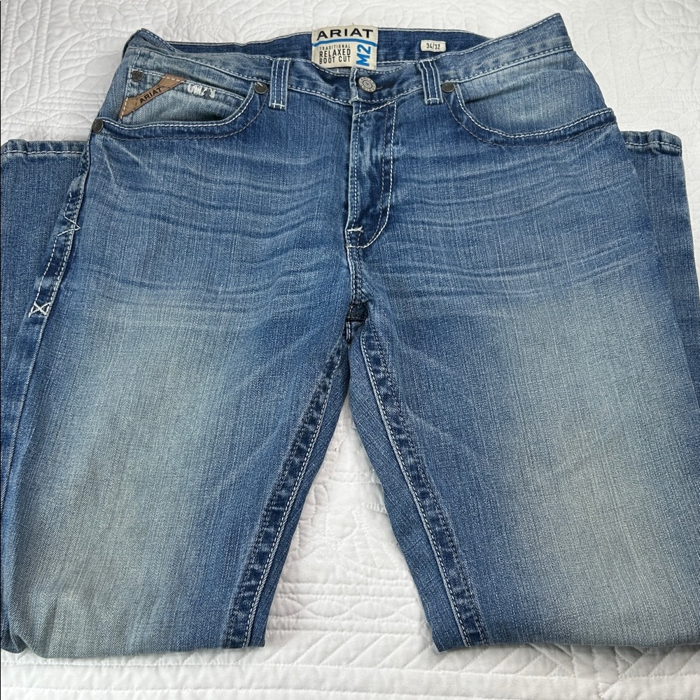 Ariat •34/32• M2 Relaxed Stirling Stretch Boot Cut Jean Shasta - Picture 6 of 12